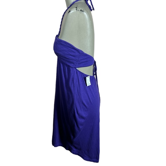 Volcom Purple Mind The Stripes Hater Keyhole Sun Dress Sz M NWT - Picture 2 of 6